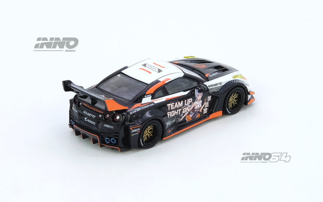 Inno64 1:64 GT-R R35 WIDEBODY AORUS X INNO64 Limited Edition IN64-R35L ...