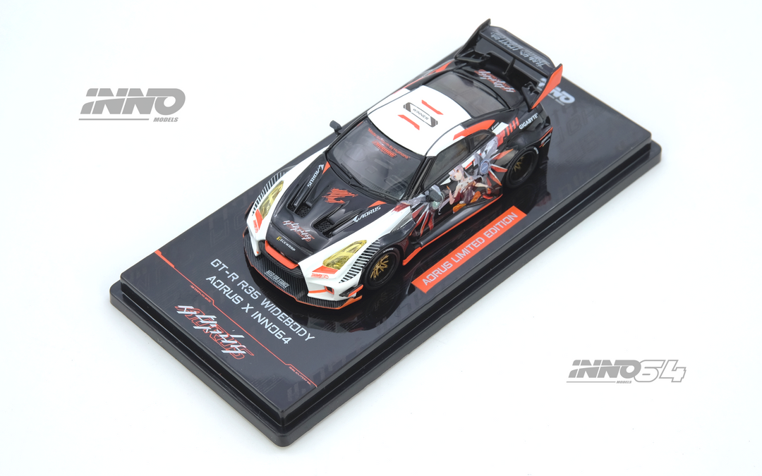 Inno64 1:64 GT-R R35 WIDEBODY AORUS X INNO64 Limited Edition IN64-R35L ...