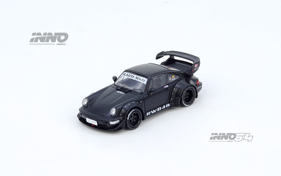 [Preorder] Inno64 1:64 Porsche RWB 964 Black Matt IN64-RWB964-BM