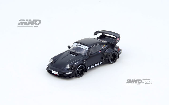 [Preorder] Inno64 1:64 Porsche RWB 964 Black Matt IN64-RWB964-BM