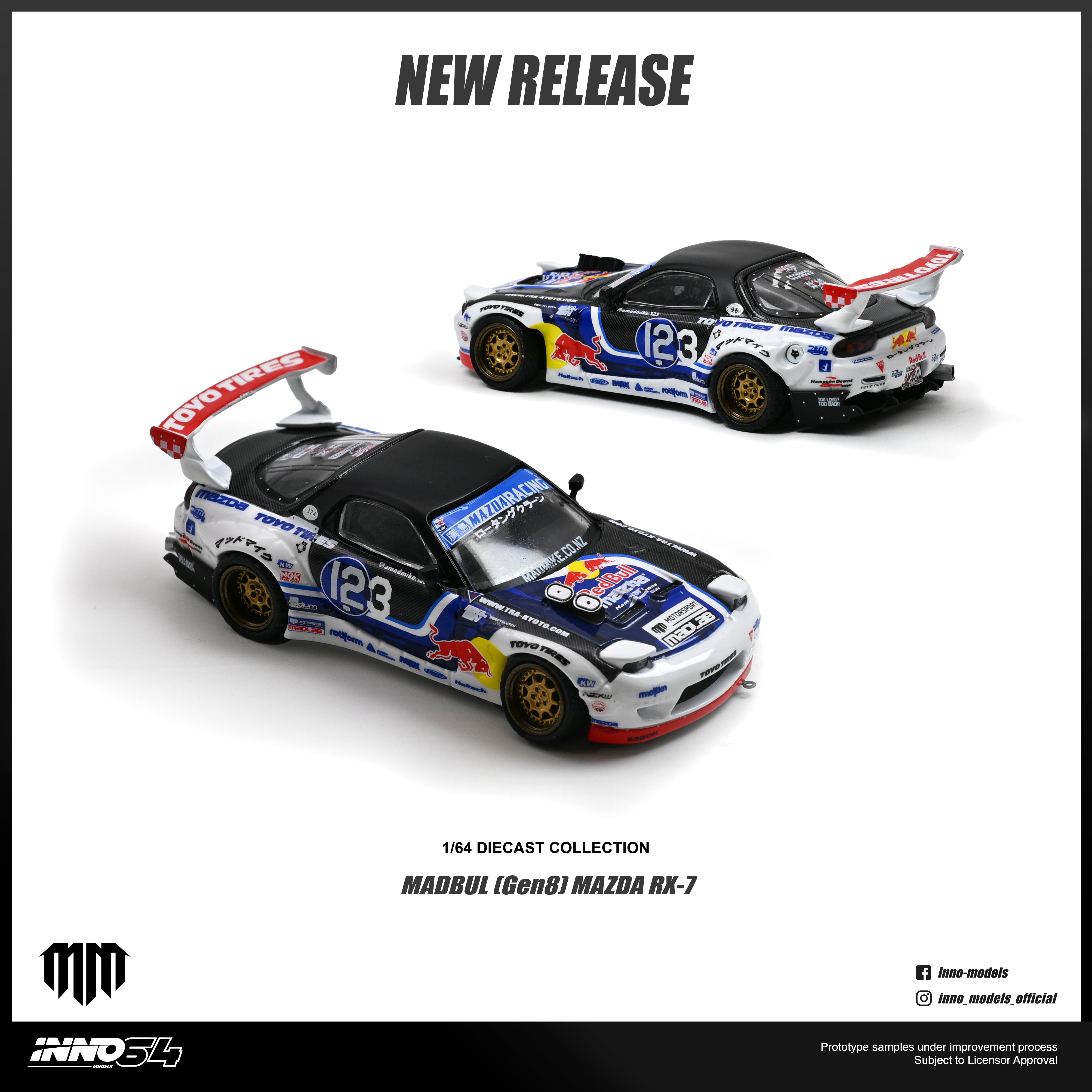 Preorder] Inno64 1:64 MAZDA RX-7 MAD MIKE 