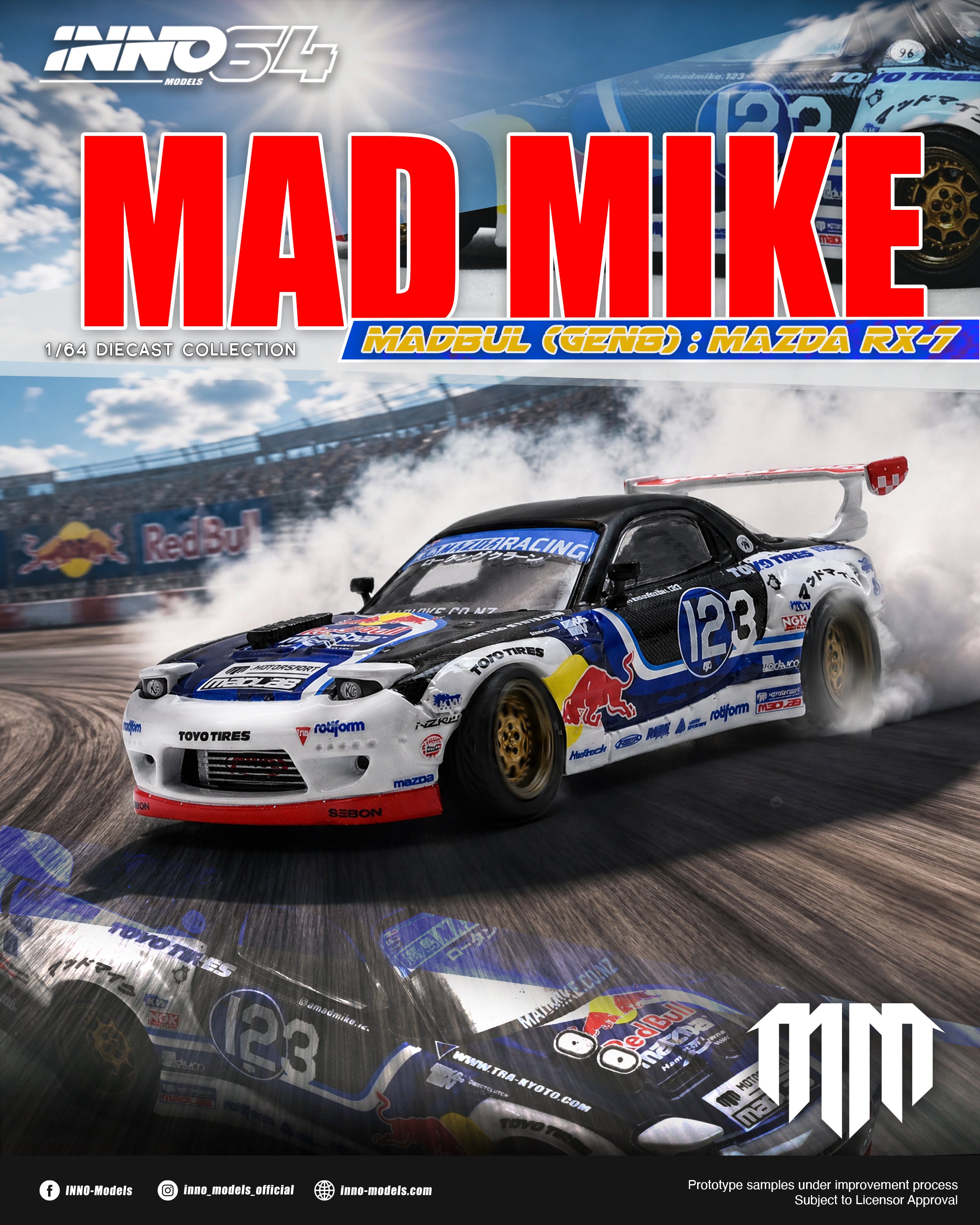 Preorder] Inno64 1:64 MAZDA RX-7 MAD MIKE 