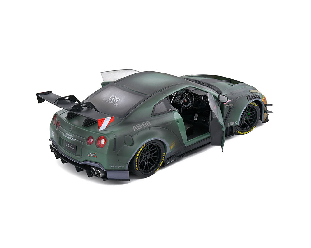 SOLIDO 1:18 2022 Nissan GT-R (R35) LB Walk Body Kit 2 Army S1805807