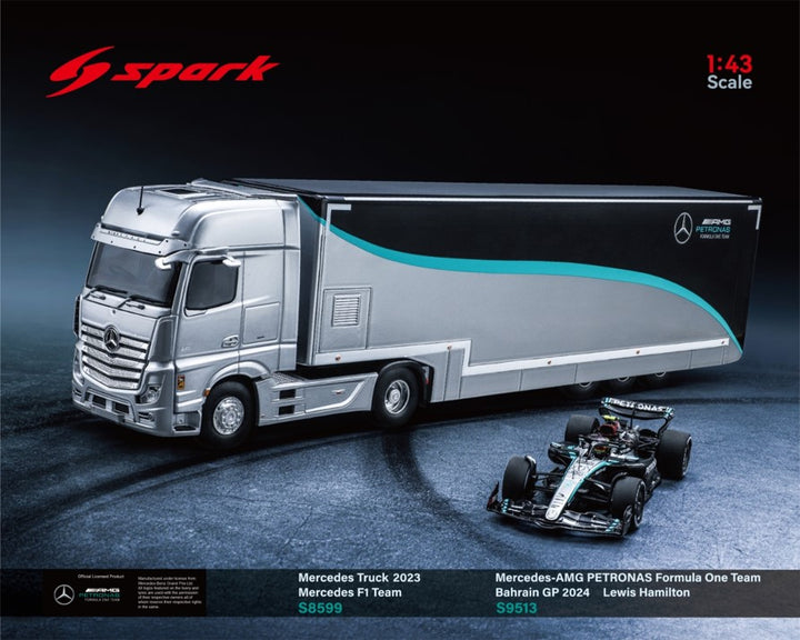 [Preorder] Spark 1:43 Mercedes Truck - Mercedes F1 Team - 2023 S8599