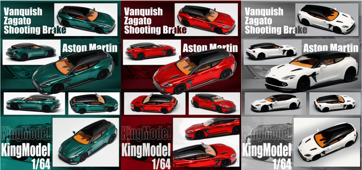 [Preorder] King Model 1:64 Aston Martin Vanquish Zagato Shooting Brake (3 Colors)