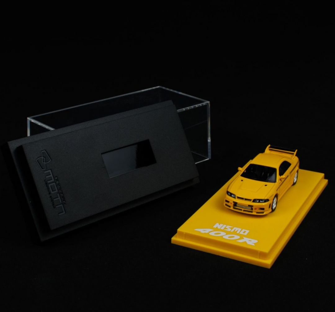 [Preorder] Kyosho 1:64 Mini Car & Book Nissan Nismo 400R Yellow