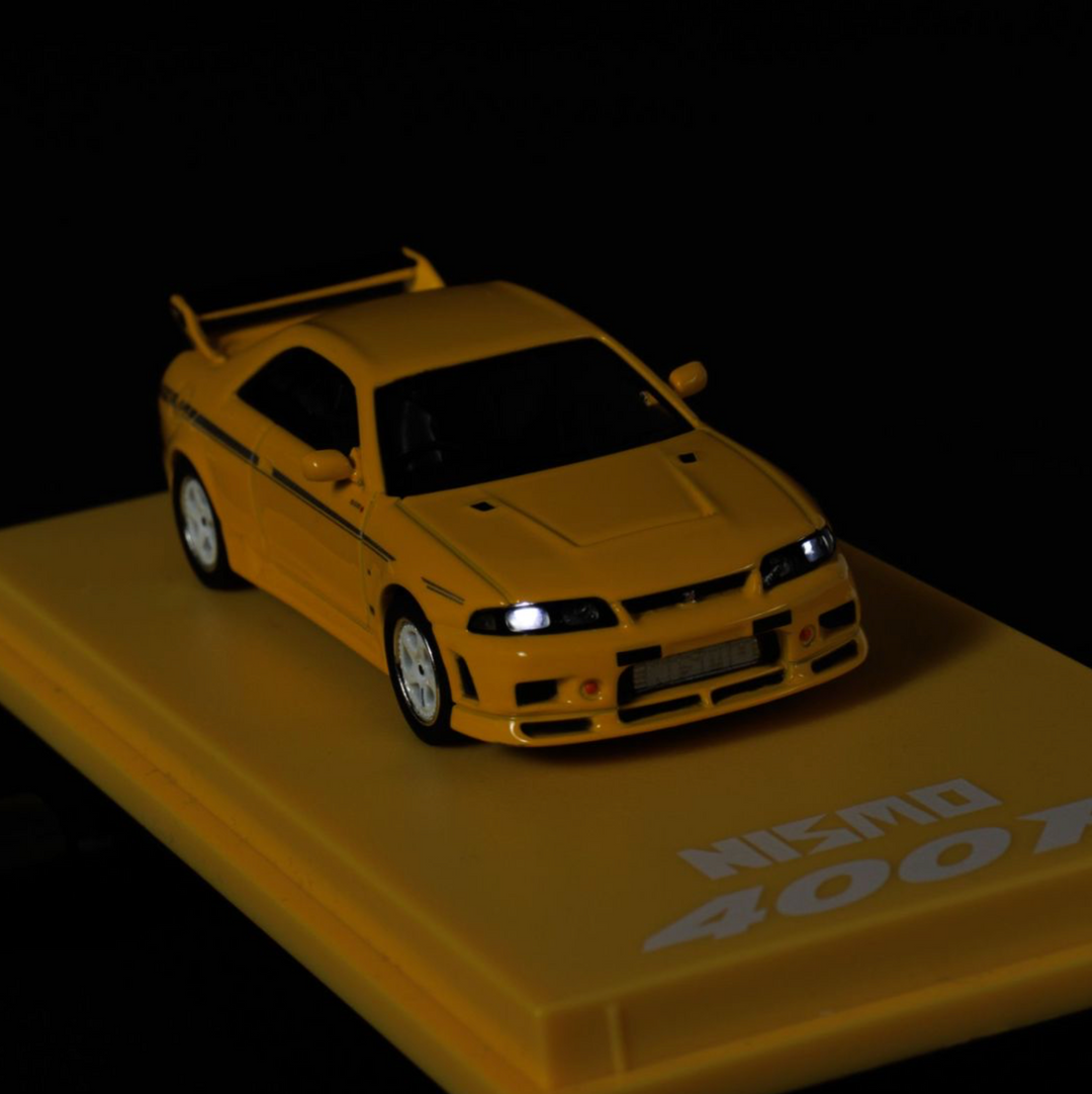 [Preorder] Kyosho 1:64 Mini Car & Book Nissan Nismo 400R Yellow