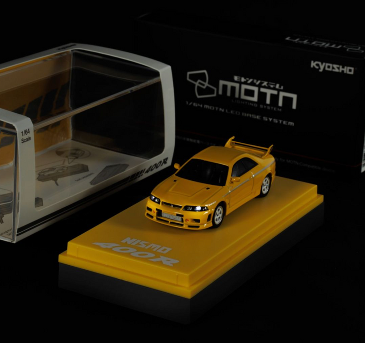 [Preorder] Kyosho 1:64 Mini Car & Book Nissan Nismo 400R Yellow