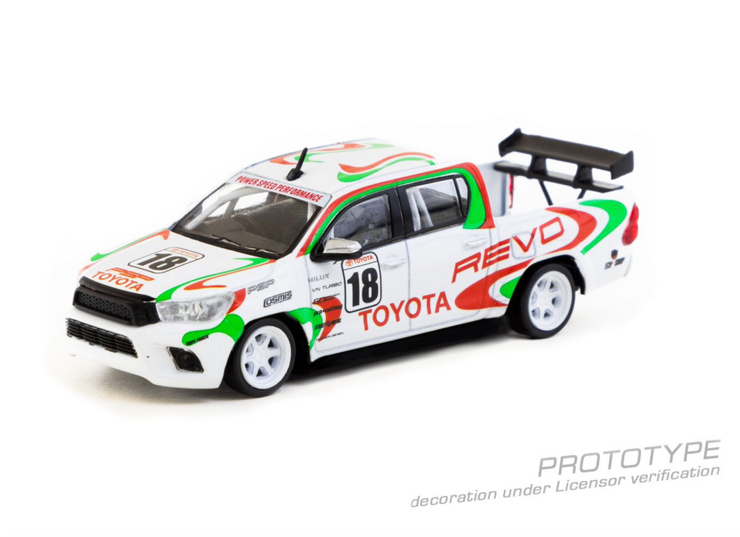 [Preorder] Tarmac Works 1:64 Toyota Hilux White T64-041-WH2