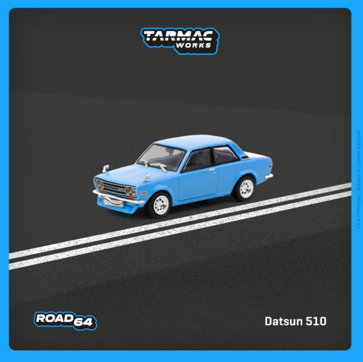 [Preorder] Tarmac Works 1:64 Datsun 510 Light Blue T64R-052-LB