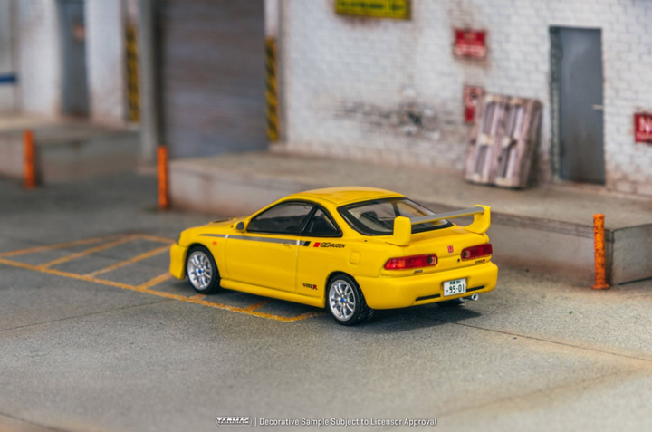 [Preorder] Tarmac Works 1:64 Honda Integra TYPE R DC2 MUGEN Sunlight Yellow T64G-TL059-YL