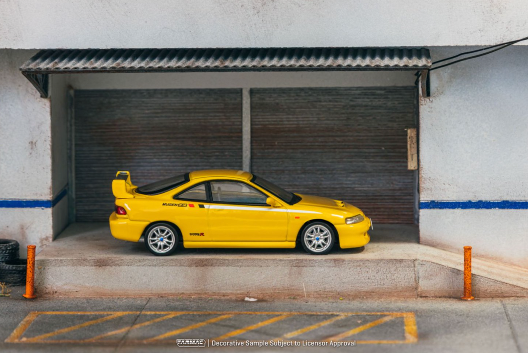 [Preorder] Tarmac Works 1:64 Honda Integra TYPE R DC2 MUGEN Sunlight Yellow T64G-TL059-YL
