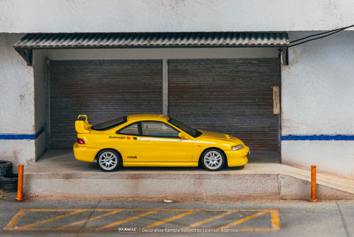 [Preorder] Tarmac Works 1:64 Honda Integra TYPE R DC2 MUGEN Sunlight Yellow T64G-TL059-YL