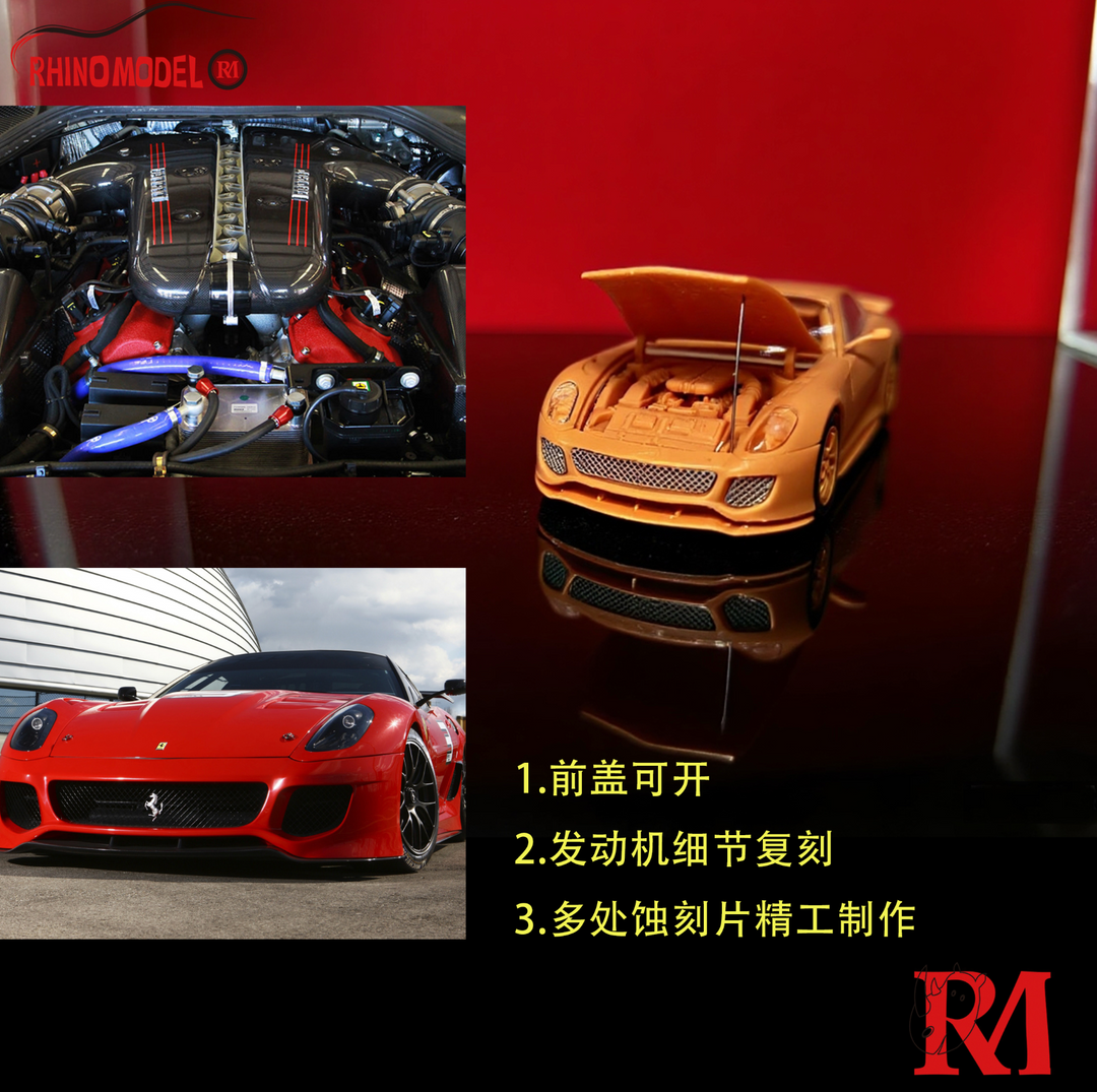 [Preorder] Rhino Model 1:64 Ferrari 599XX - Red