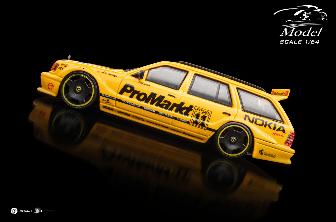 [Preorder] YS Model 1:64 Mercedes-Benz S124 modified version (2 Colours)