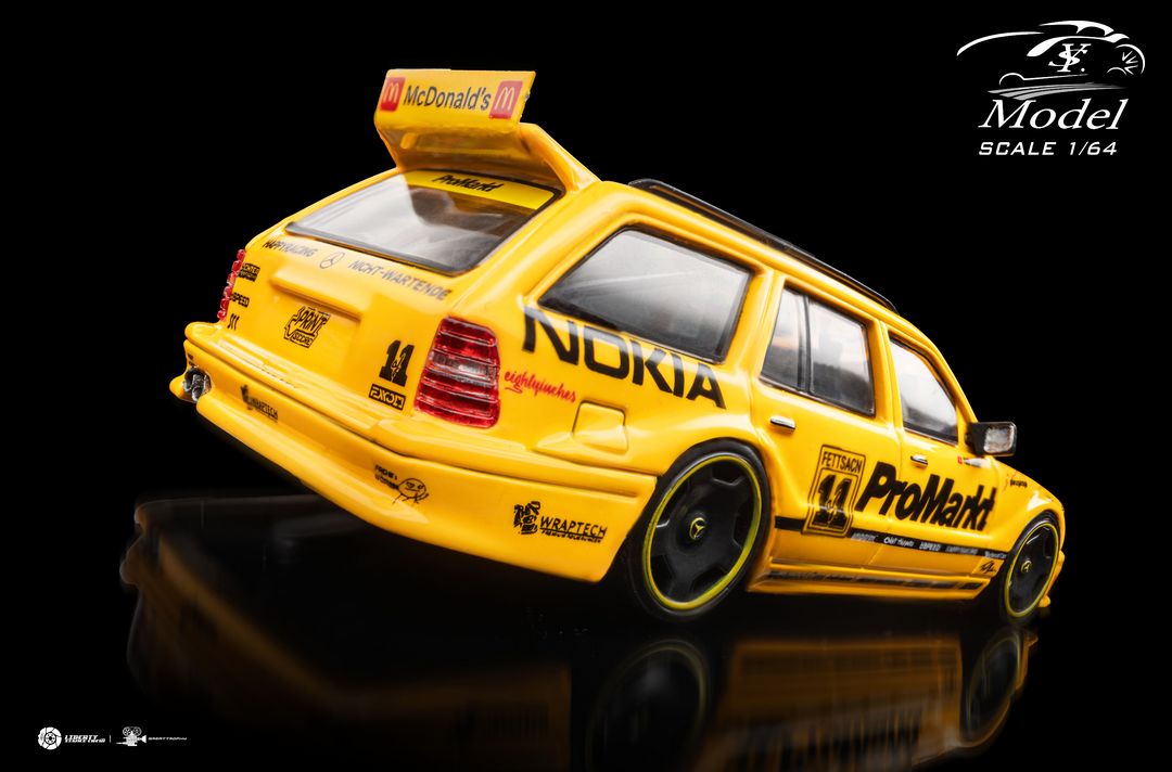 [Preorder] YS Model 1:64 Mercedes-Benz S124 modified version (2 Colours)