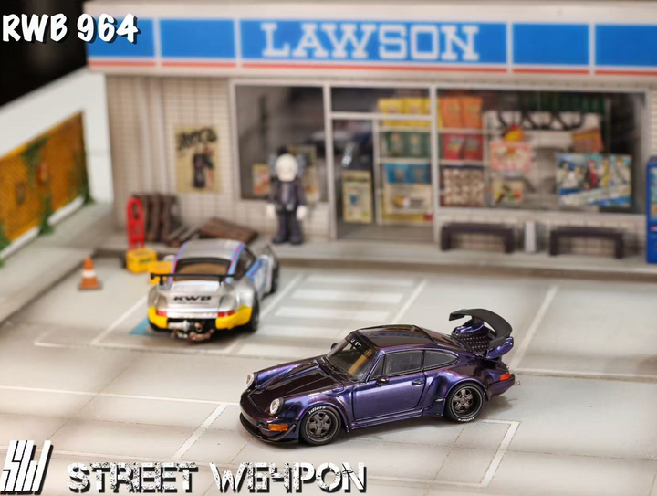 [Preorder] Street Weapon 1:64 Porsche RWB 964 Wide-Body Modified (2 Colours)