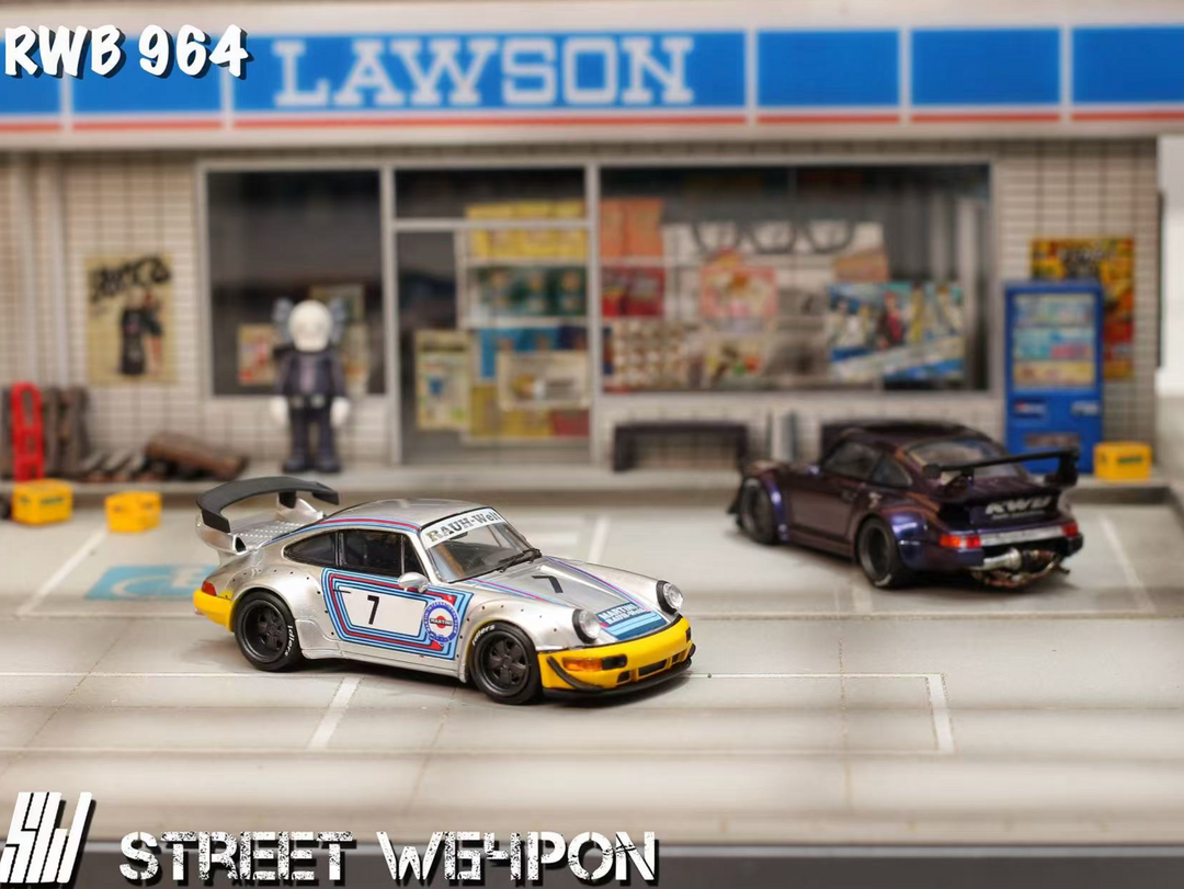 [Preorder] Street Weapon 1:64 Porsche RWB 964 Wide-Body Modified (2 Colours)