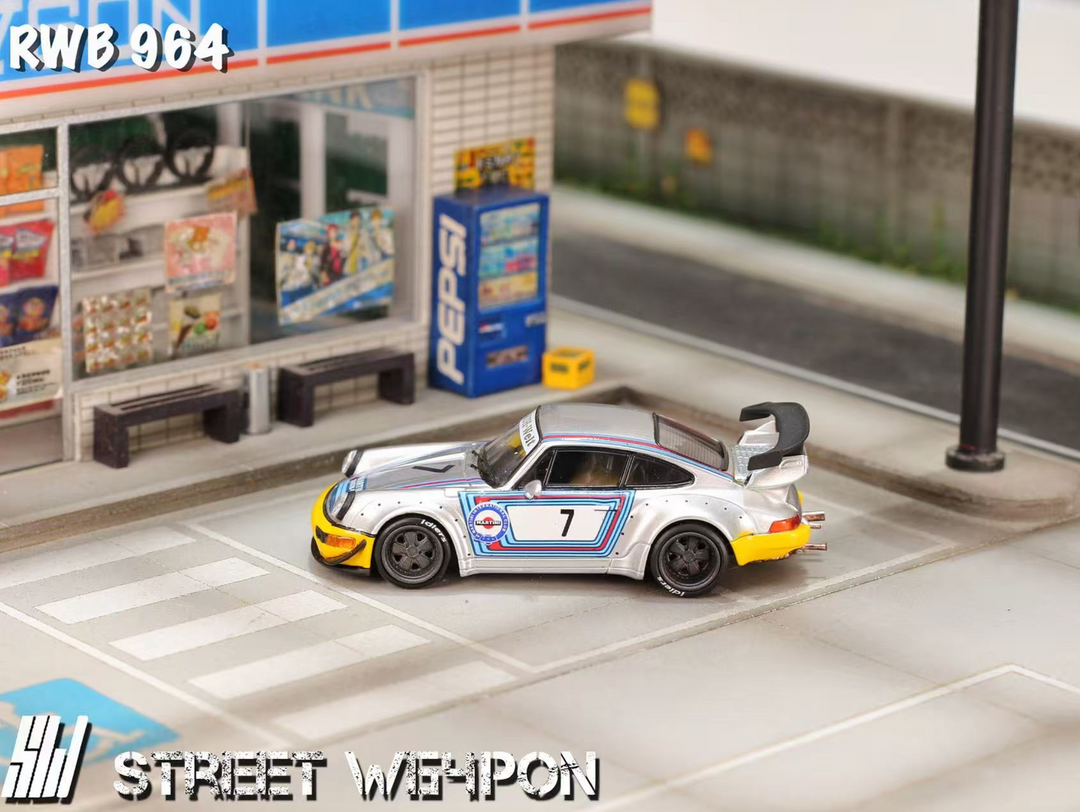 [Preorder] Street Weapon 1:64 Porsche RWB 964 Wide-Body Modified (2 Colours)