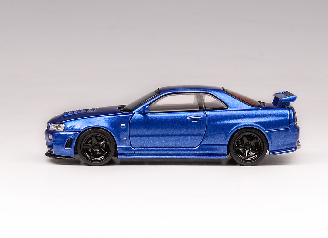 [Preorder] MOTORHELIX 1:64 Nissan NISMO R34GT-R Z-tune Bayside Blue M63416