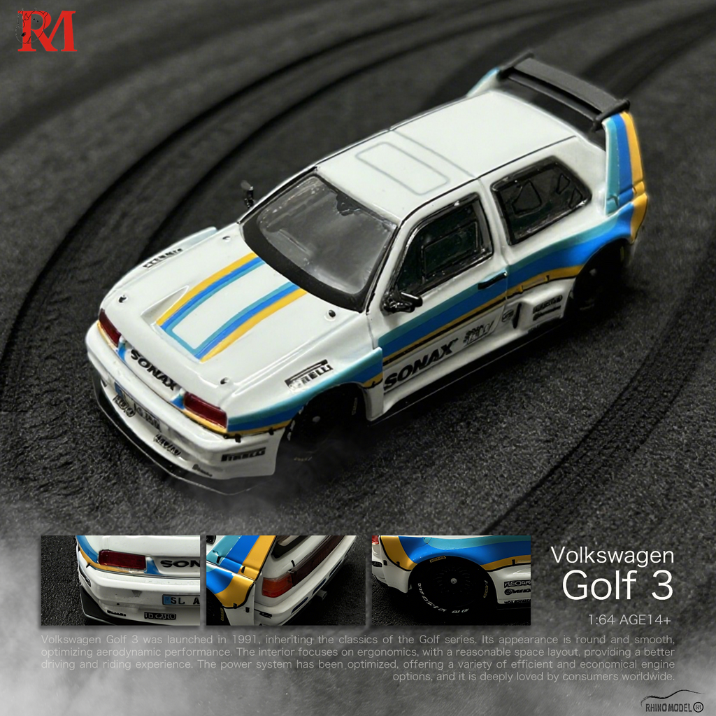 Preorder] Rhino Model 1:64 Volkswagen Golf Mk3 3rd generation