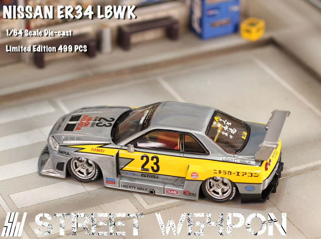 Street Weapon 1:64 NISSAN LBWK ER34 - Varnish Special Edition – Horizon ...