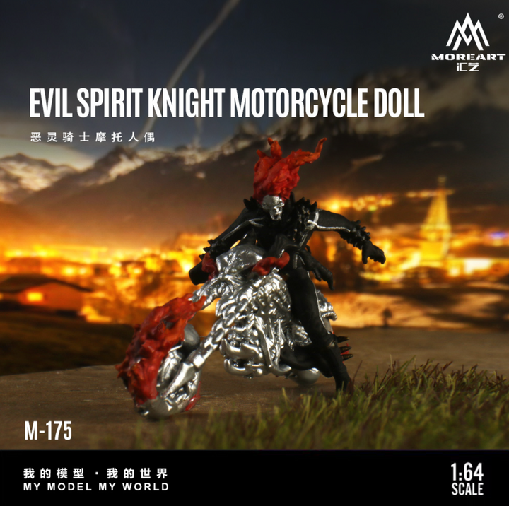 [Preorder] MoreArt 1:64 EVIL SPIRIT KNIGHT MOTORCYCLE DOLL MO222175