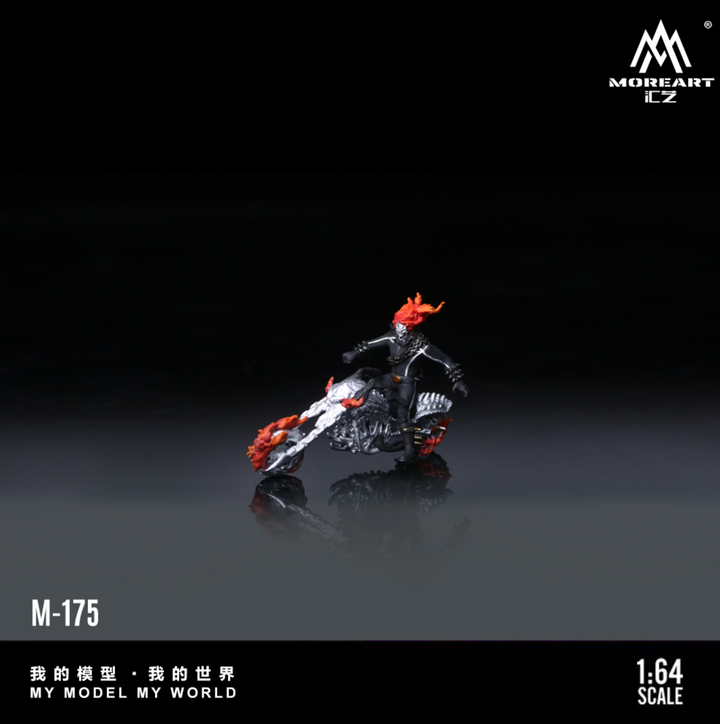 [Preorder] MoreArt 1:64 EVIL SPIRIT KNIGHT MOTORCYCLE DOLL MO222175