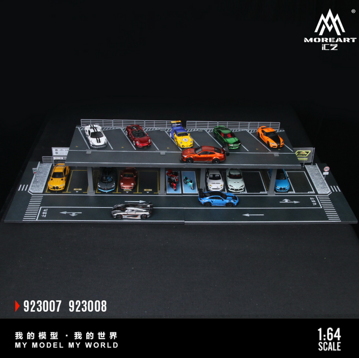 [Preorder] MoreArt 1:64 STEEL STRUCTURE PLATFORM PARKING SCENE (2 Versions)