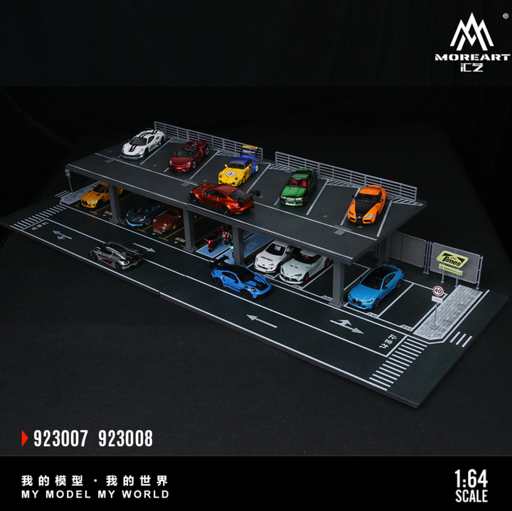 [Preorder] MoreArt 1:64 STEEL STRUCTURE PLATFORM PARKING SCENE (2 Versions)
