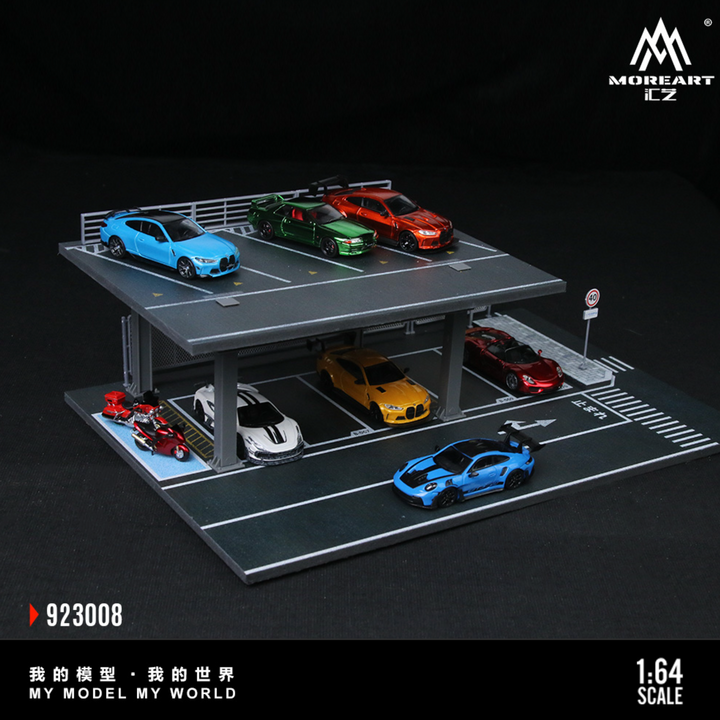 [Preorder] MoreArt 1:64 STEEL STRUCTURE PLATFORM PARKING SCENE (2 Versions)