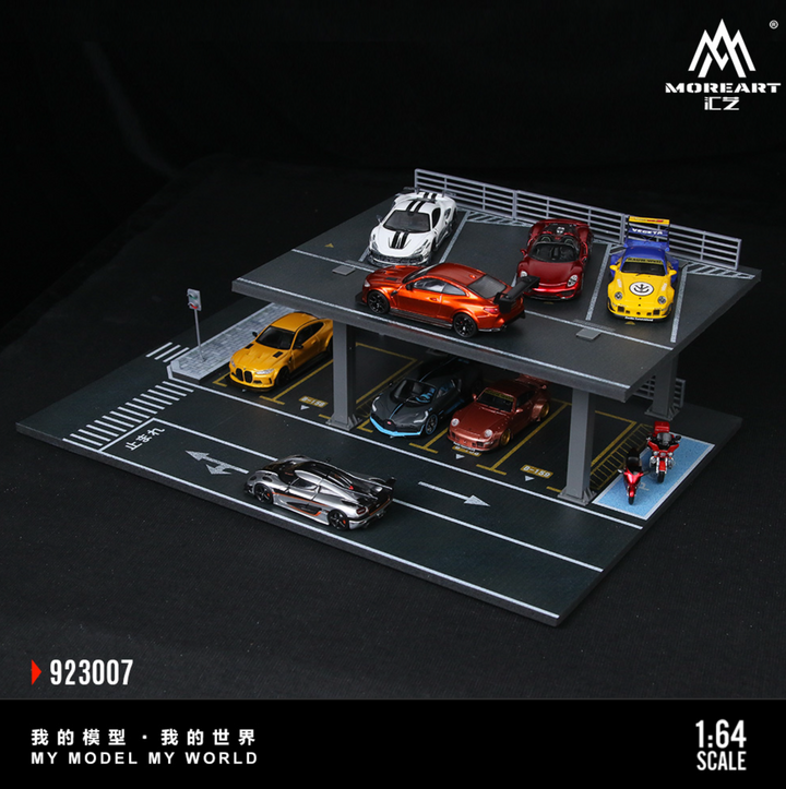 [Preorder] MoreArt 1:64 STEEL STRUCTURE PLATFORM PARKING SCENE (2 Versions)