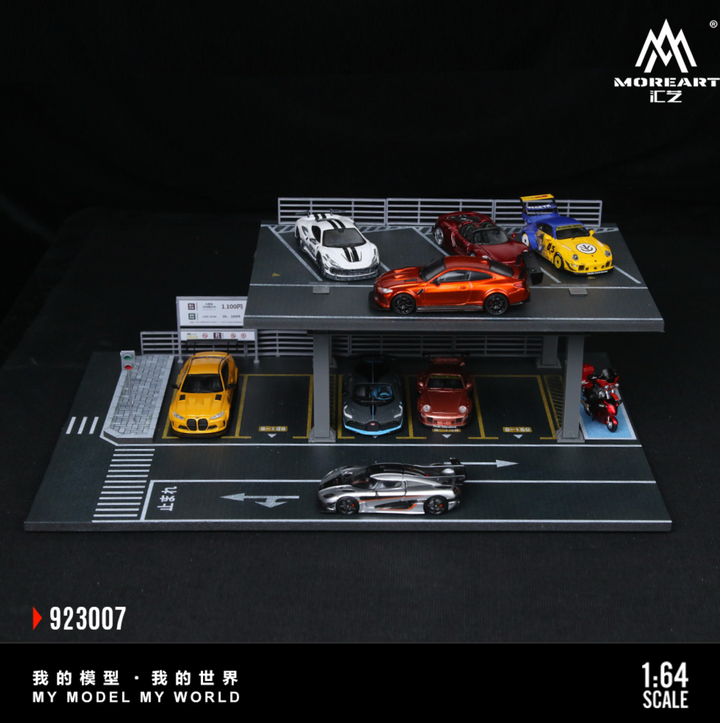 [Preorder] MoreArt 1:64 STEEL STRUCTURE PLATFORM PARKING SCENE (2 Versions)