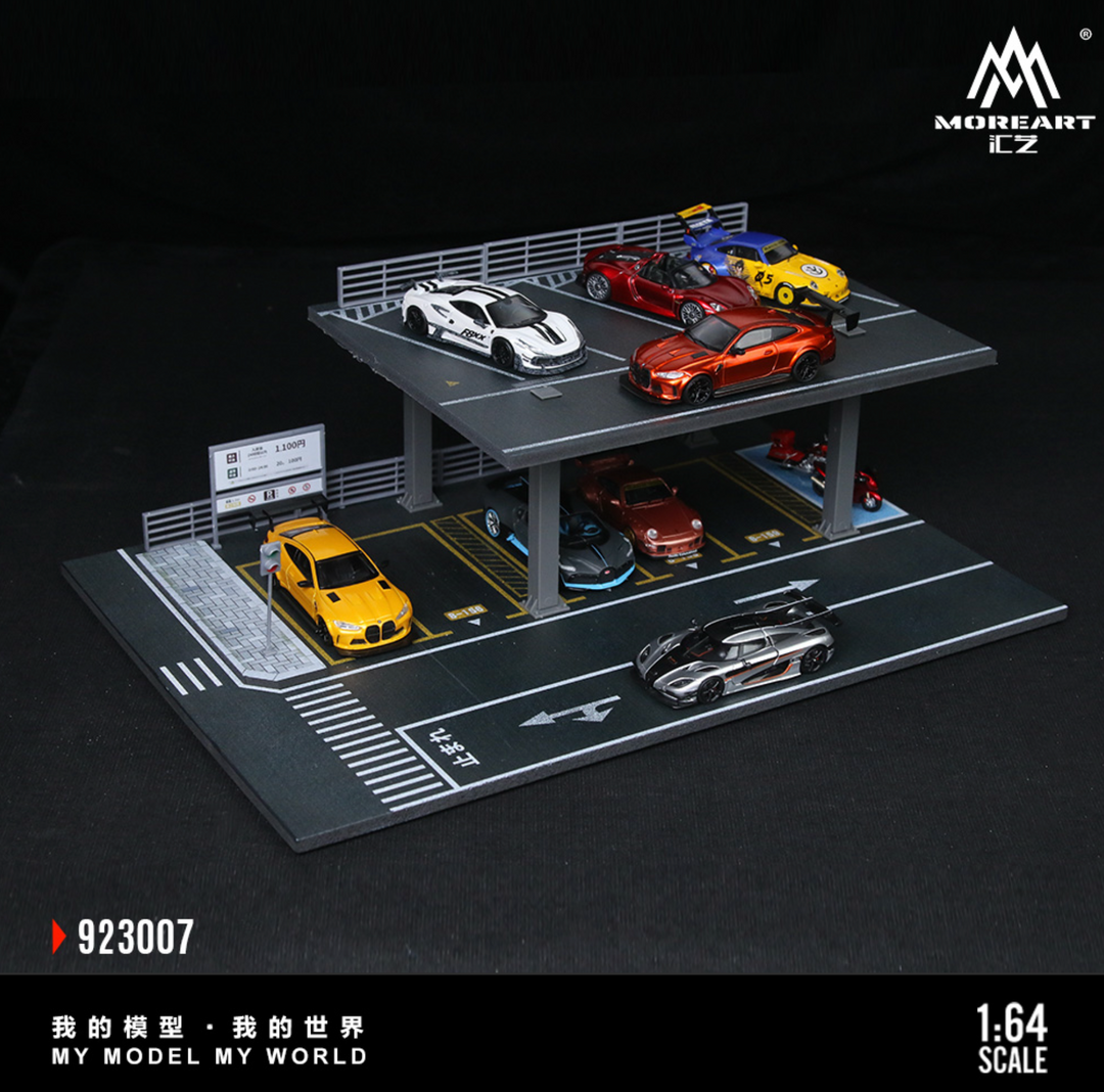 [Preorder] MoreArt 1:64 STEEL STRUCTURE PLATFORM PARKING SCENE (2 Versions)