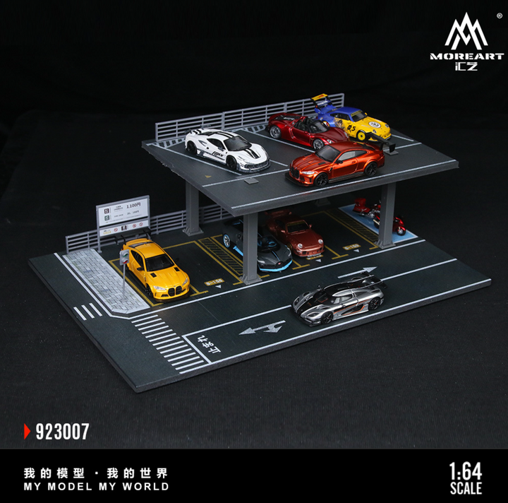 [Preorder] MoreArt 1:64 STEEL STRUCTURE PLATFORM PARKING SCENE (2 Versions)