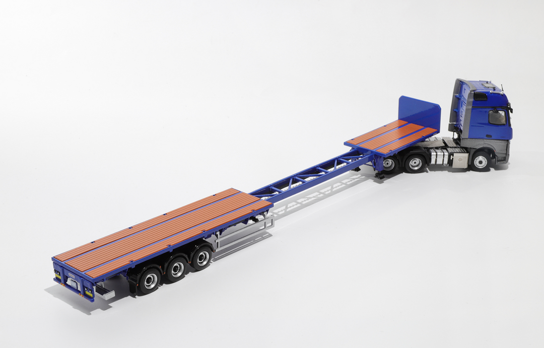 [Preorder] GCD 1:64 Mercedes-Benz Actros 3 axle tractor with retractable trailer (3 Colours)