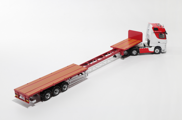 [Preorder] GCD 1:64 Mercedes-Benz Actros 3 axle tractor with retractable trailer (3 Colours)