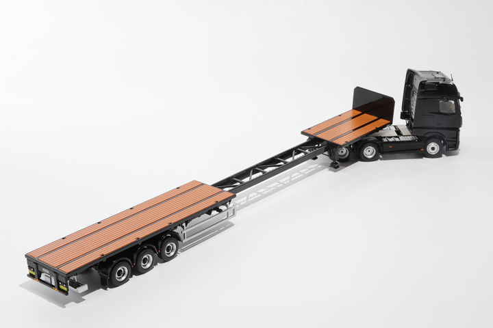 [Preorder] GCD 1:64 Mercedes-Benz Actros 3 axle tractor with retractable trailer (3 Colours)