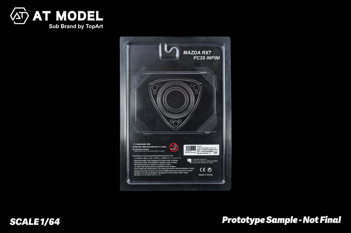 [Preorder] TOPART 1:64 Mazda RX7 FC3S Infinity Hanging Card Board (5 Colours)