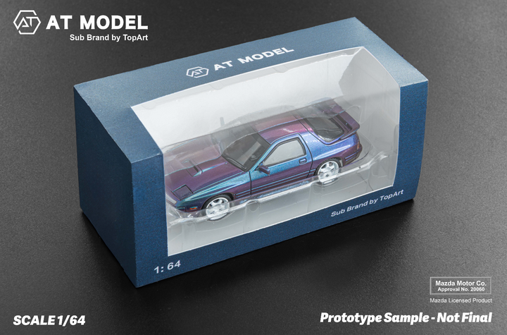 [Preorder] TOPART 1:64 Mazda RX7 FC3S Infinity Hanging Card Board (5 Colours)
