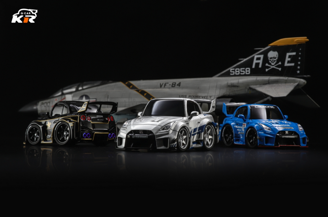 KR Model 1:64 LBWK Nissan GT-R R35 Egg Q Car (3 Colours) – Horizon Diecast