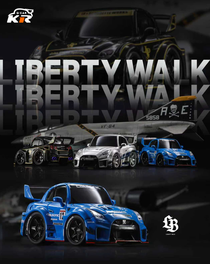 [Preorder] KR Model 1:64 LBWK Nissan GT-R R35 Egg Q Car (3 Colours)