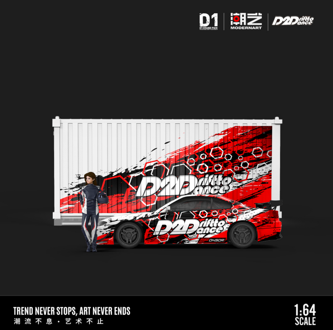 [Preorder] ModernArt 1:64 Nissan SILVIA S15 D2D - White and Red (3 Versions) MD800601