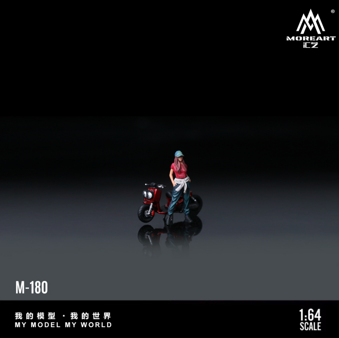 [Preorder] MoreArt 1:64 ZOOMER RED MOTORCYCLE DOLL MO222180