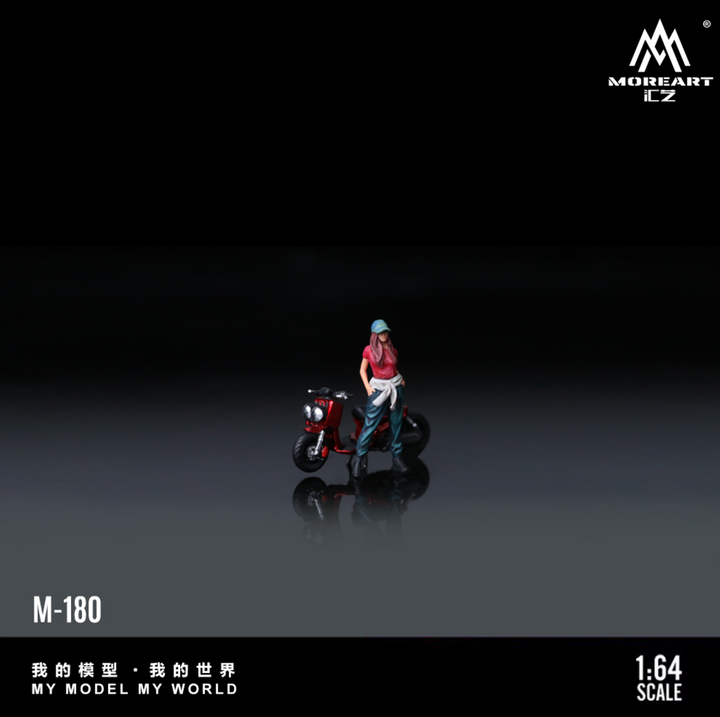 [Preorder] MoreArt 1:64 ZOOMER RED MOTORCYCLE DOLL MO222180