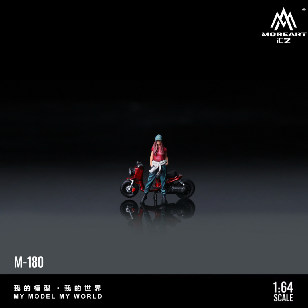 [Preorder] MoreArt 1:64 ZOOMER RED MOTORCYCLE DOLL MO222180