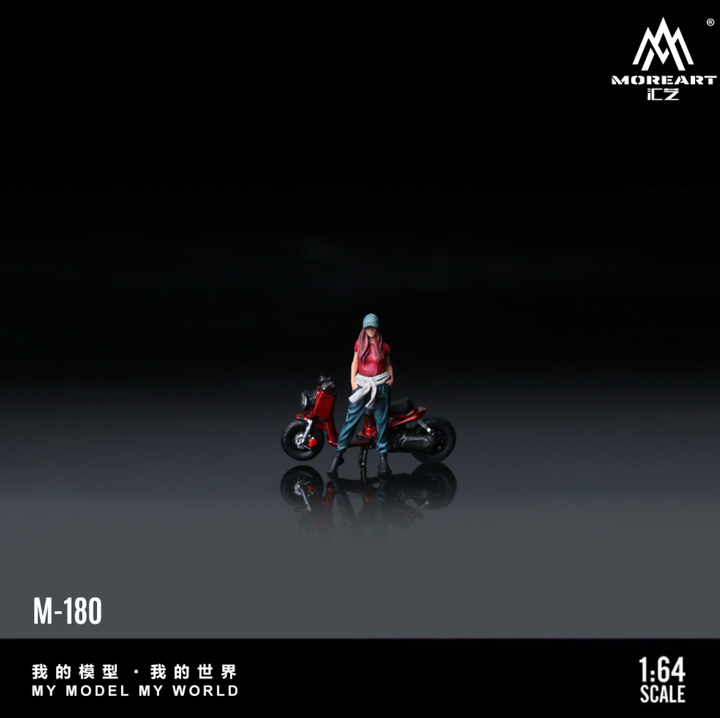 [Preorder] MoreArt 1:64 ZOOMER RED MOTORCYCLE DOLL MO222180