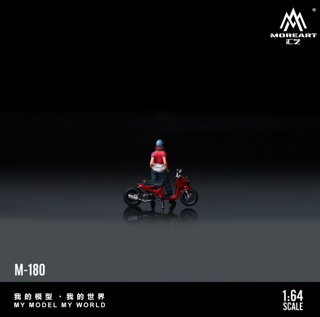 [Preorder] MoreArt 1:64 ZOOMER RED MOTORCYCLE DOLL MO222180