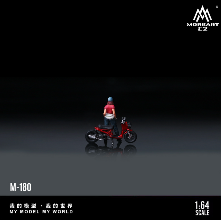 [Preorder] MoreArt 1:64 ZOOMER RED MOTORCYCLE DOLL MO222180