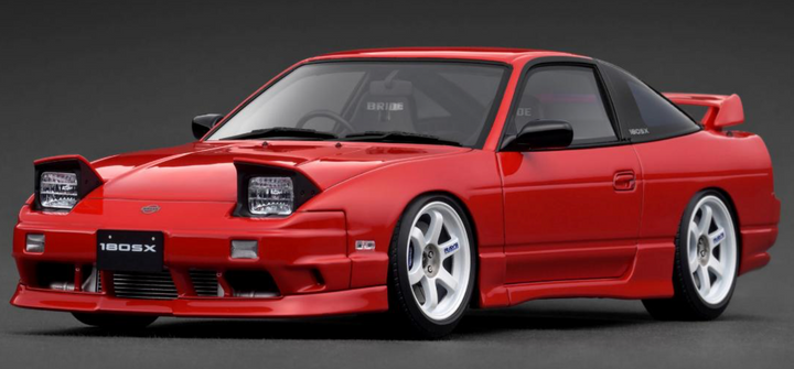 Ignition Model 1:18 Nissan 180SX TYPE X (RPS13) Red IG3764